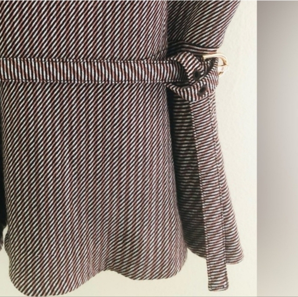 Ted Baker ✨️ Brown Striped Wool Top - Picture 4 of 8